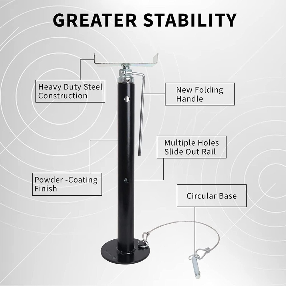 4pk RV Slide Out Support Jacks 19" to 47" Heavy Duty 5000 Lbs for Travel Trailer