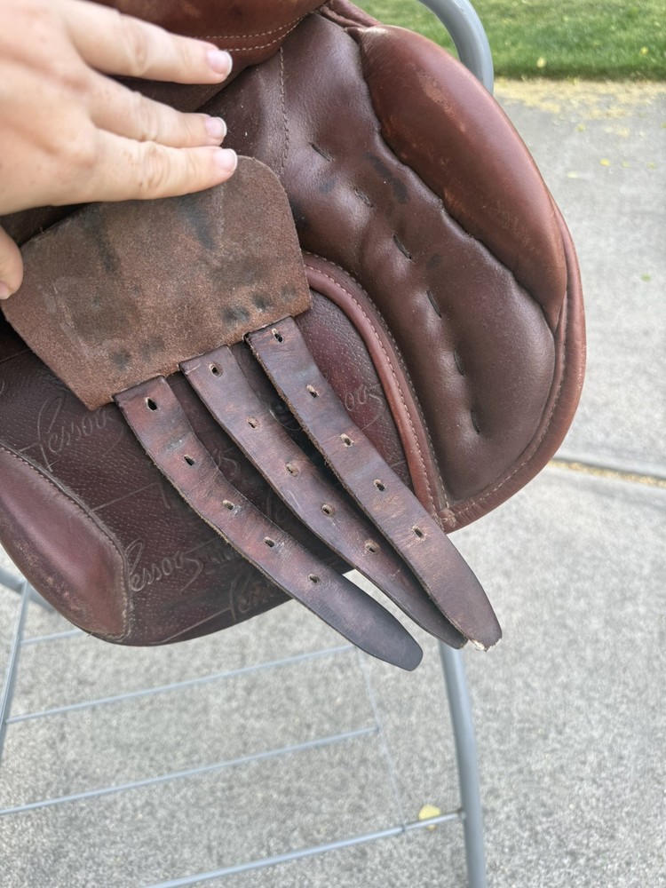 17.5” Pessoa AMO Pro Saddle with XCH Adjustable Gullet System and Wool Flocking