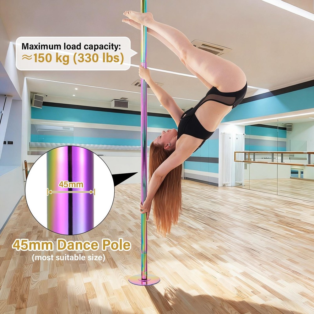 Pole Dance Pole for Home 45mm Spin Static Dancing Pole Professional qualified
