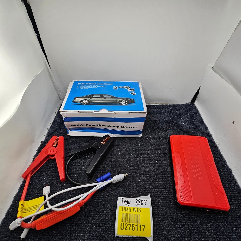 Multi-Function Jump Starter 12V Portable Powerbank function w/ Flashlight