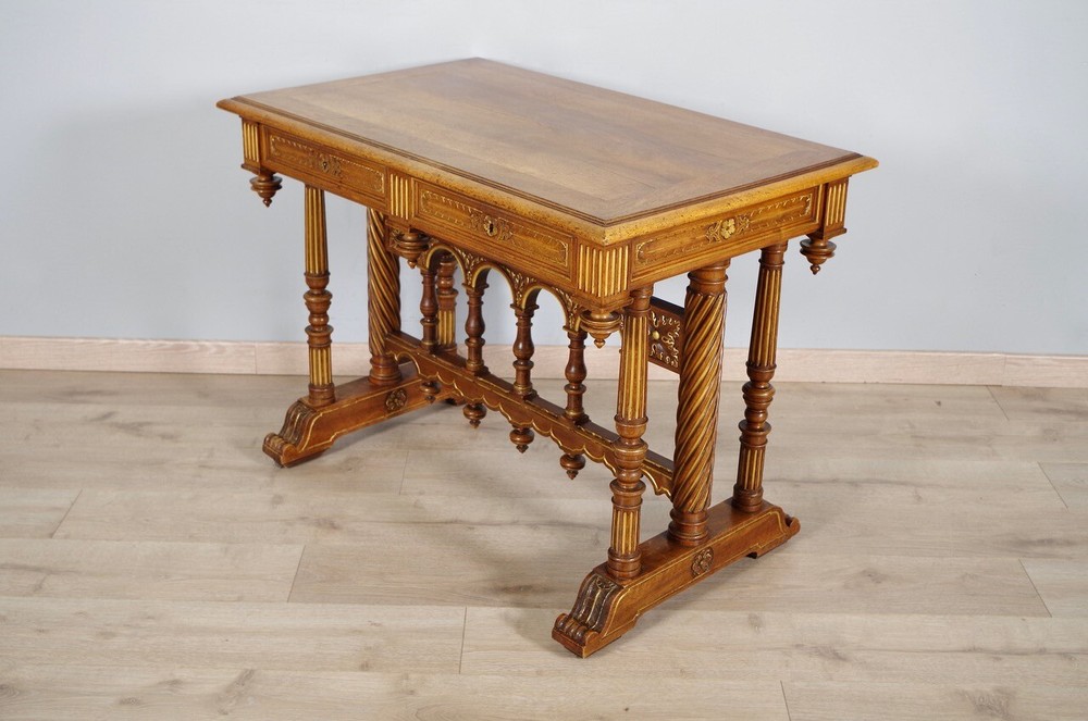 Dufin Signed Renaissance Style Desk