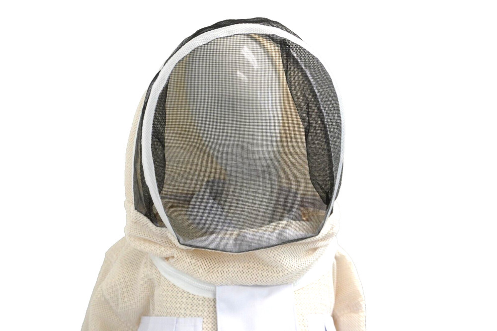 BEEKEEPING SUIT , Unisex 3 Layers Ventilated White - MEDIUM SIZE