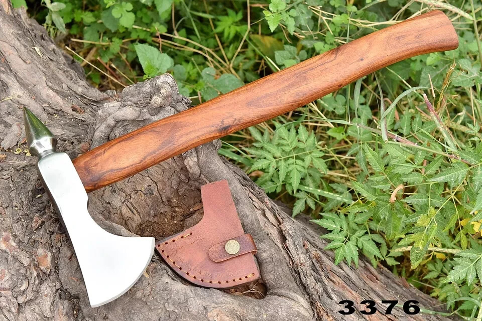 High Carbon Steel TOMAHAWK AXE HATCHET AXE INTEGRAL Spike Axe CAMPING AXE