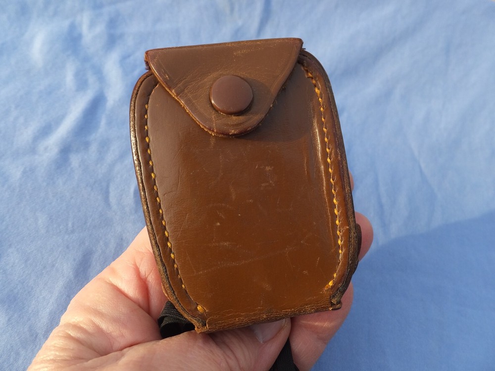 1950s General Electric Camera Analog Light Exposure Meter Type PR-1 Leather Case
