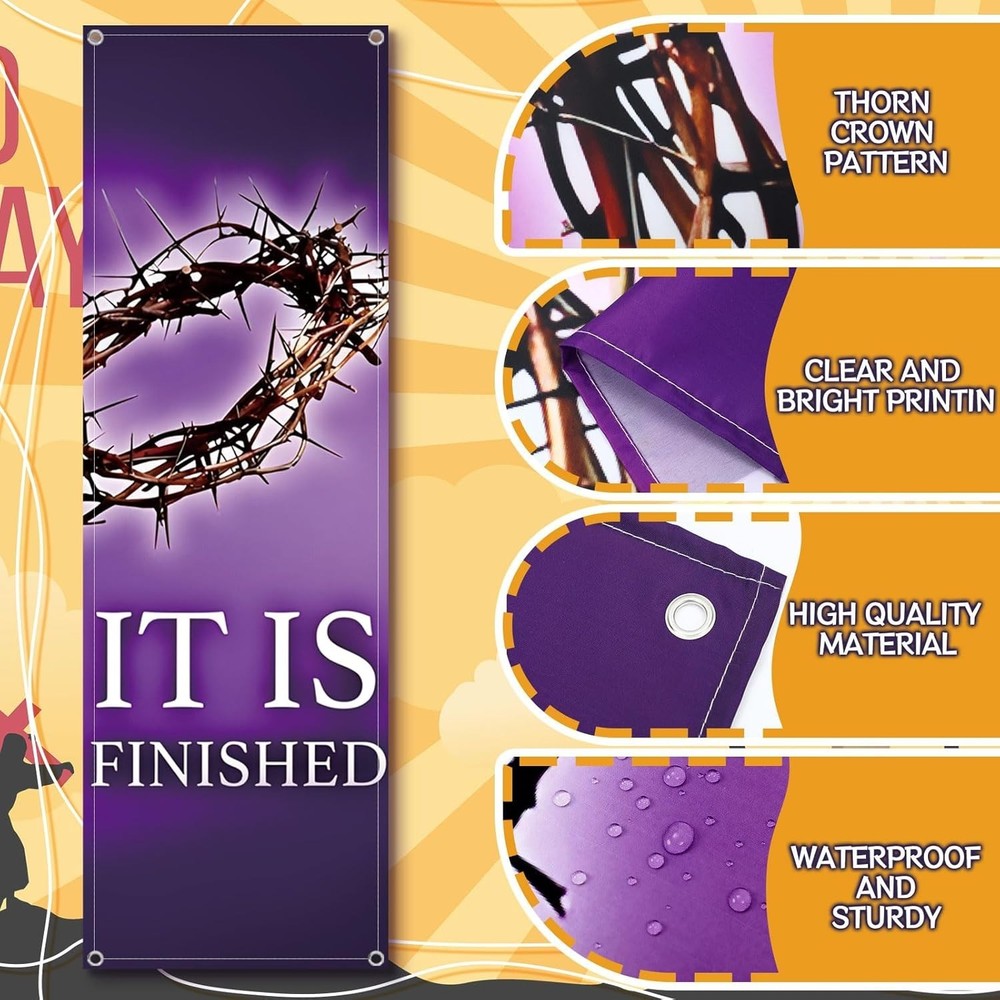 Inspirational Easter Banner Pack - Church Event Decor