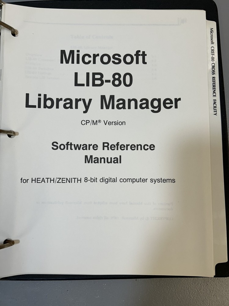 Vintage Zenith Basic Compiler CP/M