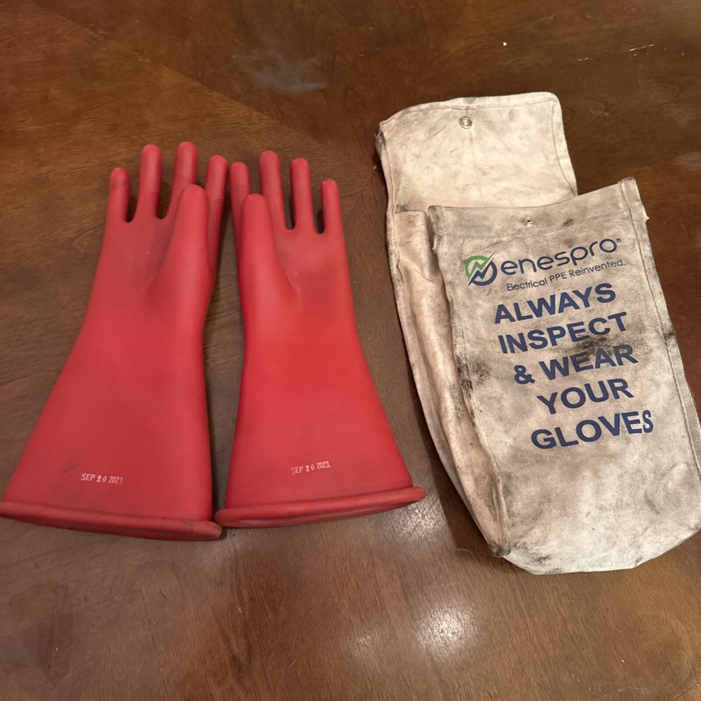 Ansell Class 2 Type 1 Electrical Gloves Max Volt 17000v AC