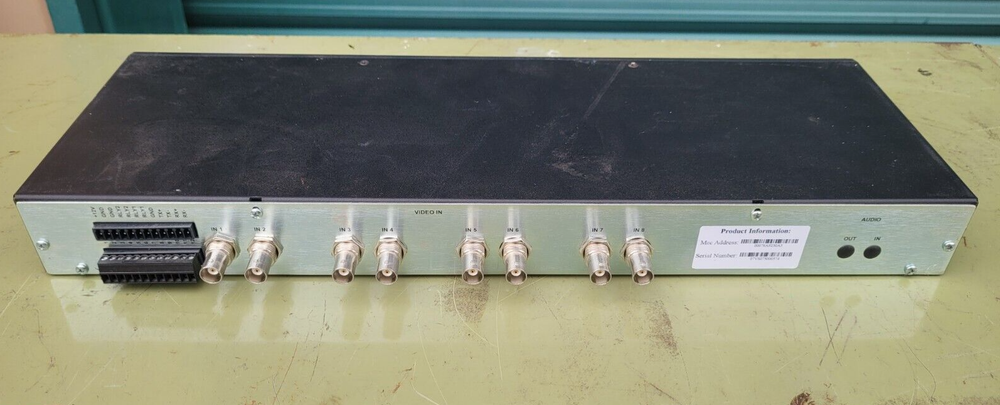 DVTEL SecureLink 7608E DVT-7608E 8-VIDEO INPUTS ENCODER UNIT TESTED WORKING