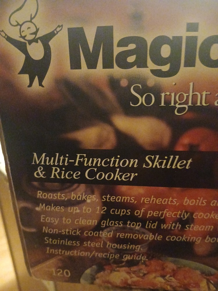 Magic Chef Multi Function Skillet And Rice Cooker #120 In Orginal Box