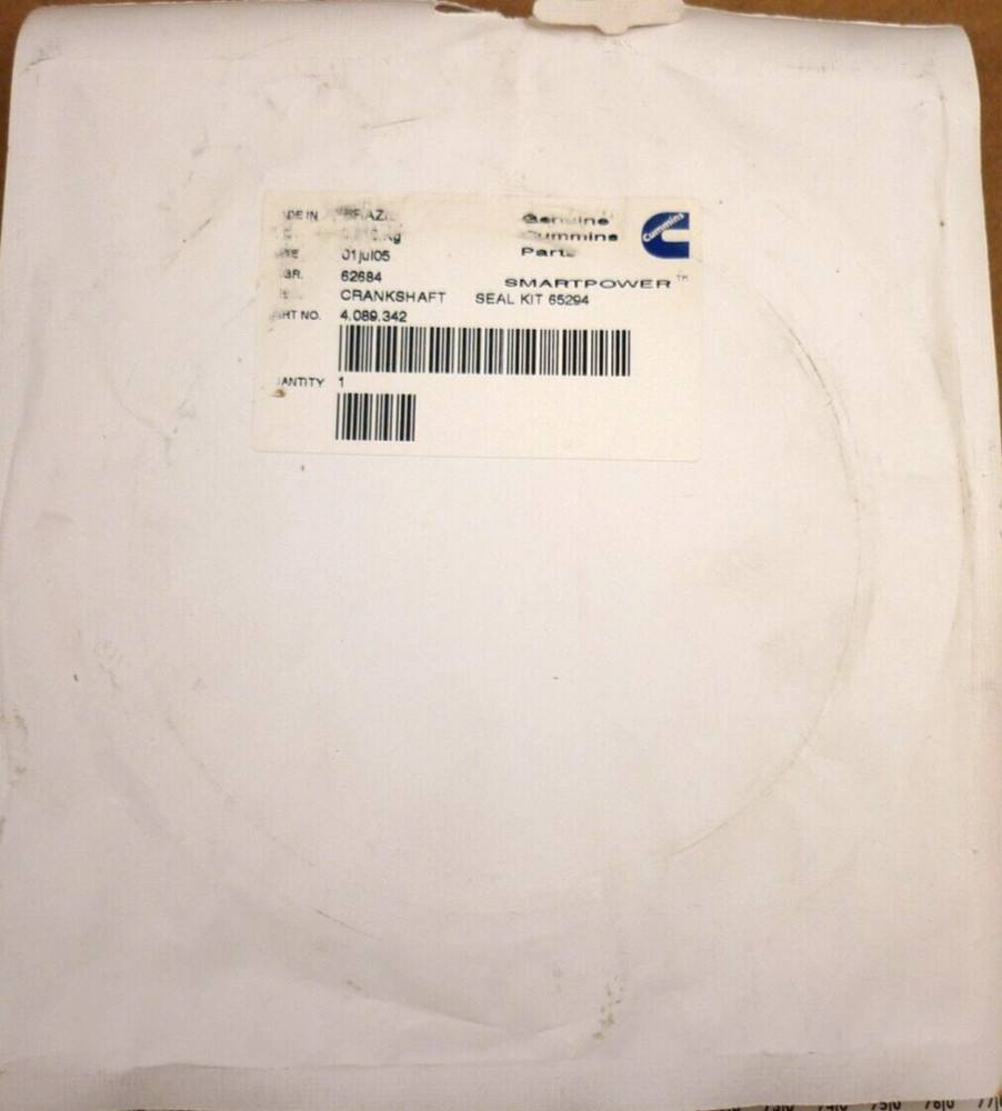 Cummins Crankshaft Seal Kit P/N 4089342
