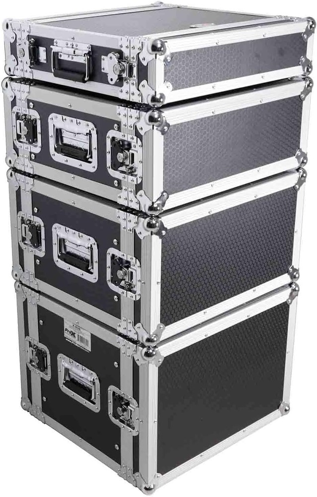 ProX X-4UE 4U Deluxe 14" Deep 19" Width Amp Effects Rack Flight Hard Case