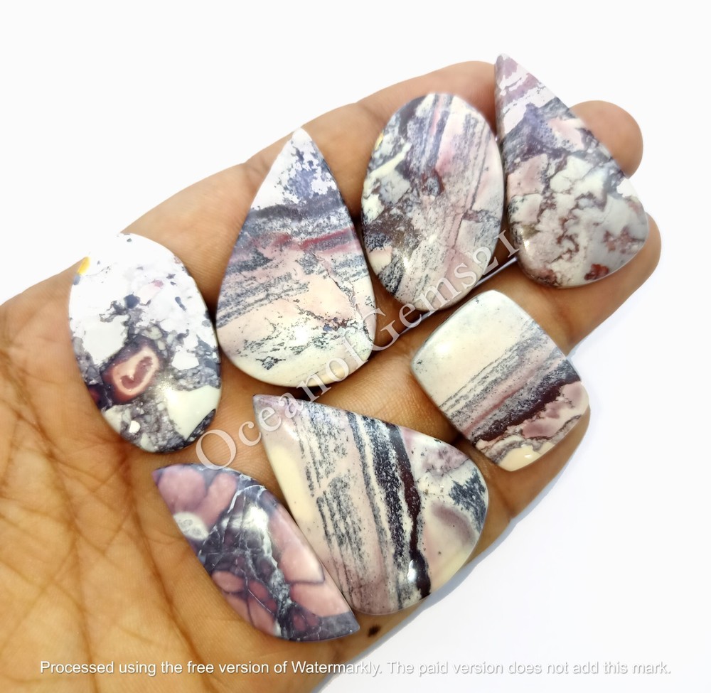 100 Carats Natural Porcelain Jasper Stone, 3-4 Piece, Loose Cabochon Gemstone
