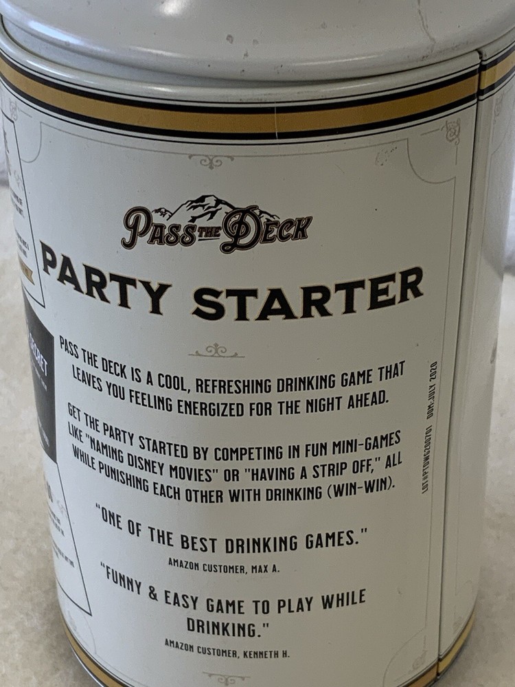 Pass The Deck Card Game Drinking Party Starter