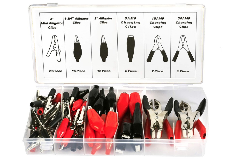 60pc Piece Alligator Clip/clamp Conneor Assortment Set
