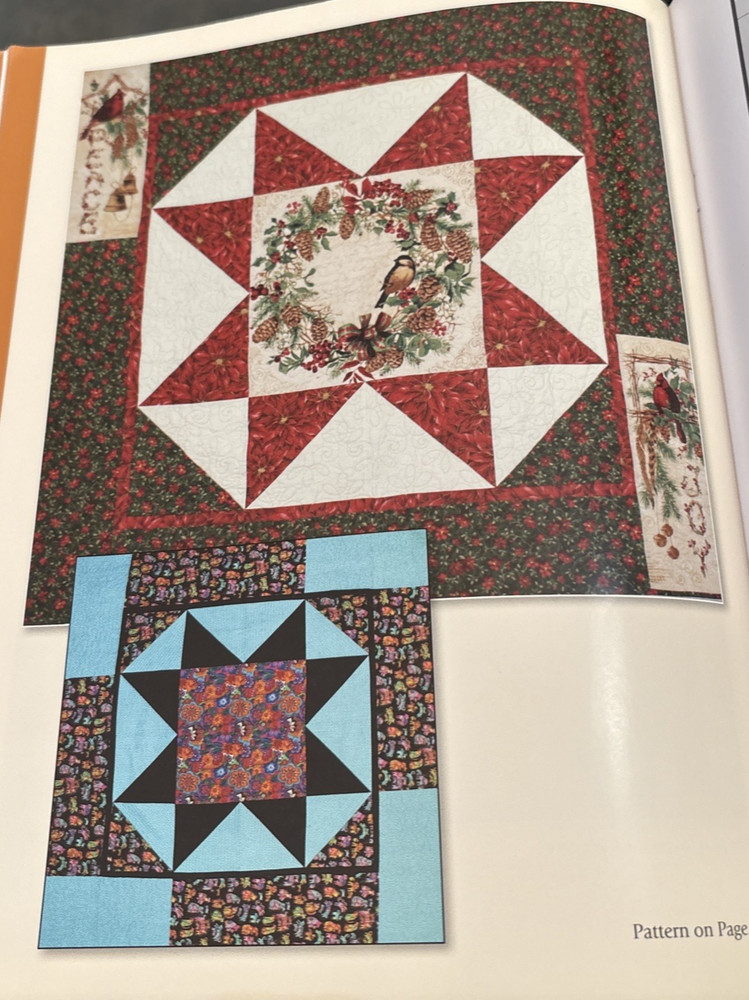 Rare Designs by Lavender Line PANELS & PRINTS Quilt Pattern 2009 bk