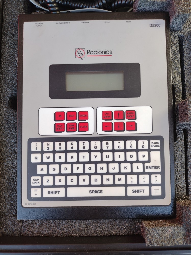 Radionics D5200 Alarm Control Panel Programming Keypad with Case