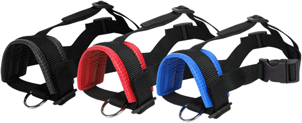 Head Strap Dog Muzzle Prevent from Taking off by Paws for Small,Medium and Large