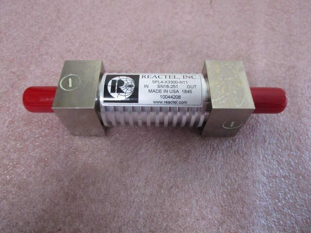 REACTEL 5PL4-X3300-N11 HIGH POWER LOWPASS FILTER