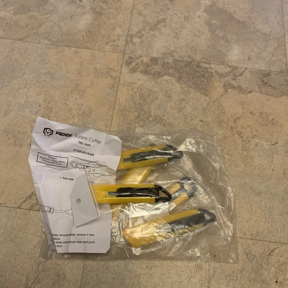 Parker Box Cutters Replaceable Blade Type New Unused 5 Piece Lot