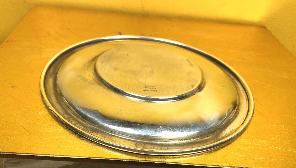 Cartier Sterling Silver Bowl And Dish
