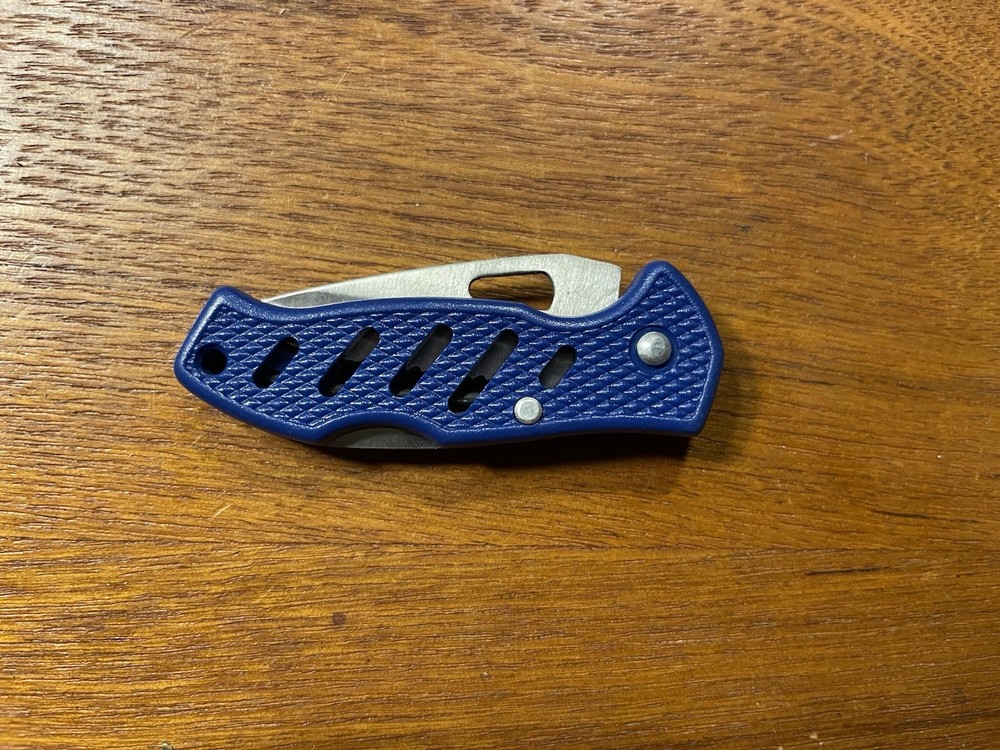 Small Blue Folding Pocket Knife