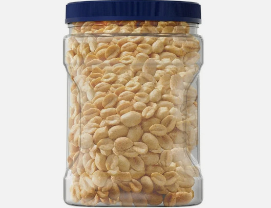 PLANTERS Lightly Salted Dry Roasted Peanuts, Party Snacks, Plant Based Protein,