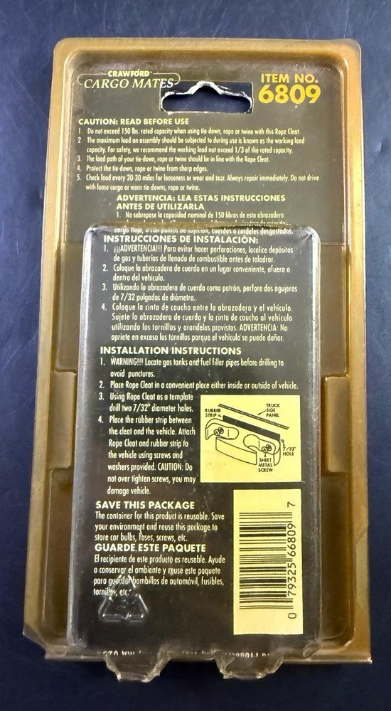 rope cleat cargo mates 6809 Vk07