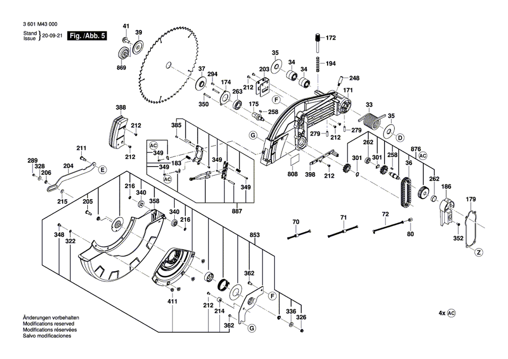 New Genuine Bosch 1609B05025 Lower guard