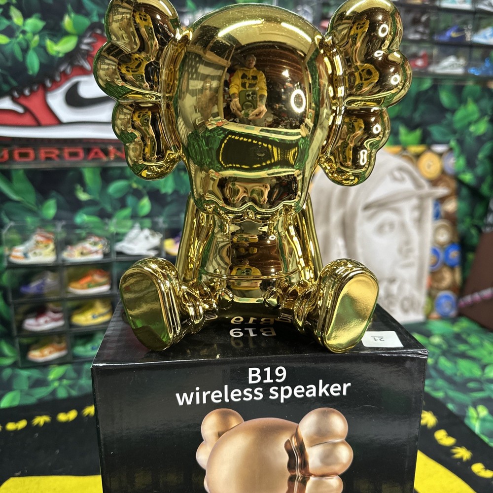 B19 Bluetooth Speaker Gold KAWS Design BNIB