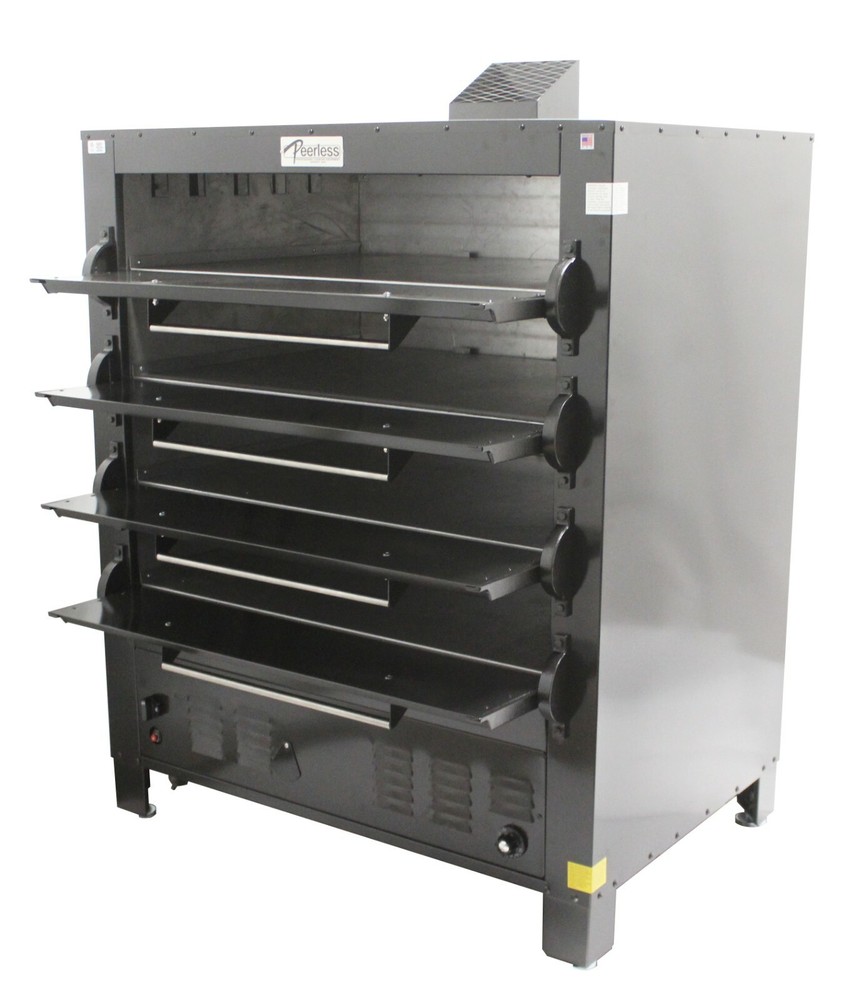 Peerless 2348B - Eight Pan Four Deck Gas Bake Pizza Oven