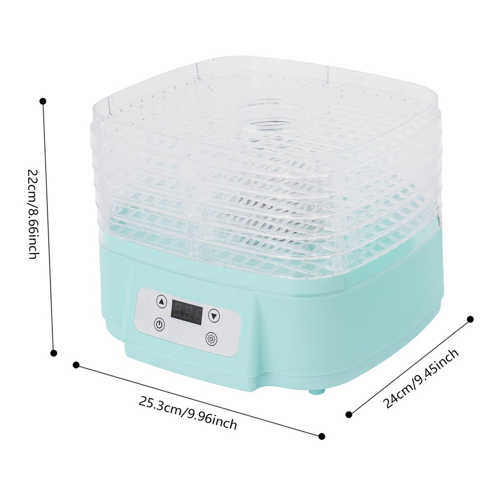 6-Tier Food Dehydrator Machine with Adjustable Temperature and Timer