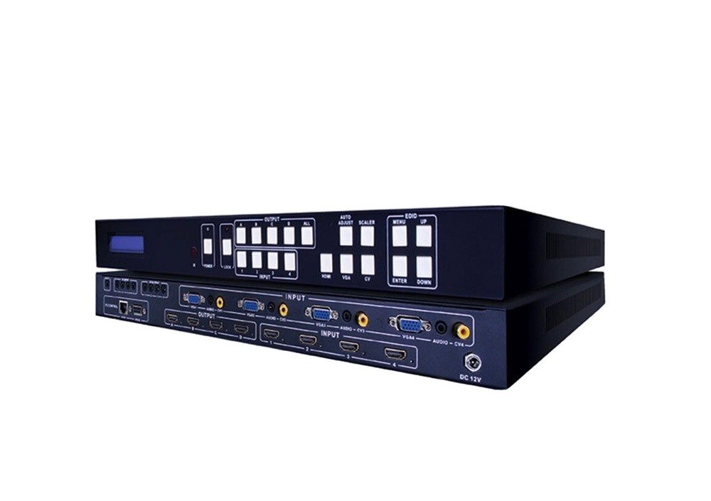 Vanco EVMX44SL Evolution HDMI® 4 x 4 Multi-format Matrix with Video Wall