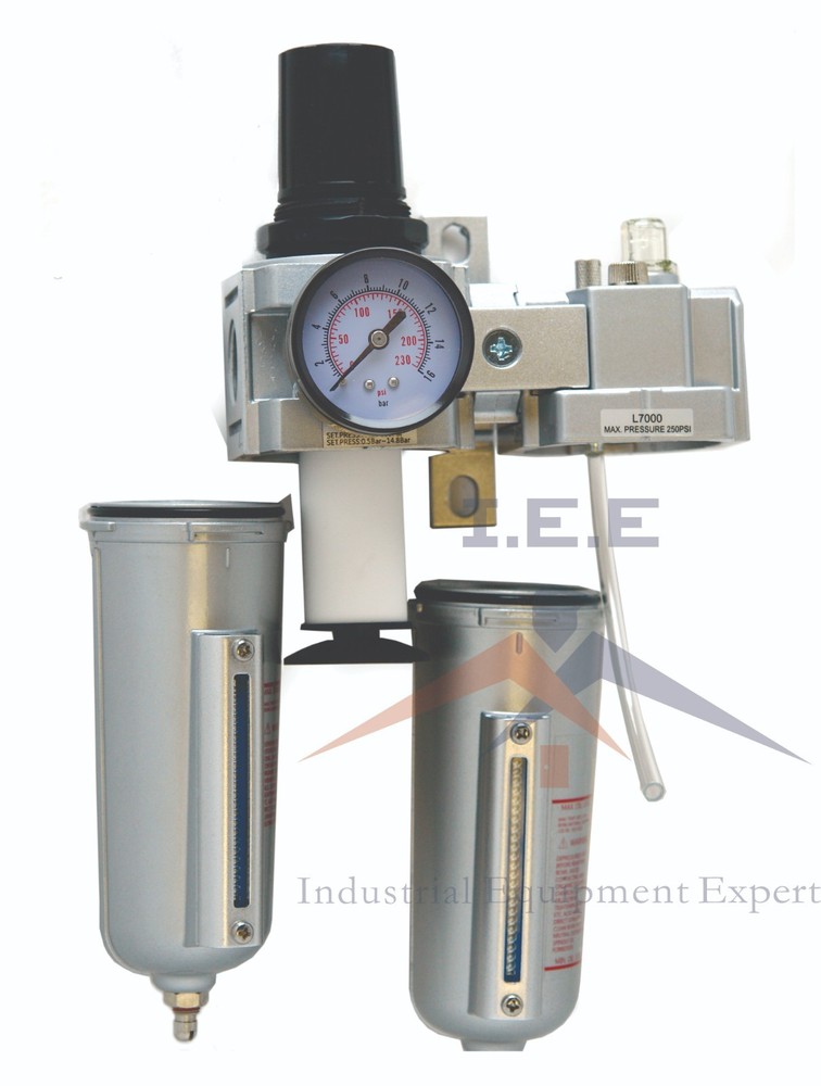 1/2" HEAVY DUTY COMBO PARTICULATE FILTER REGULATOR LUBRICATOR COMPRESSED AIR