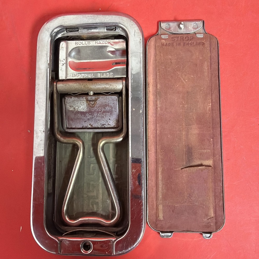 Vintage Rolls Razor in Original Case No. 3 Imperial Model