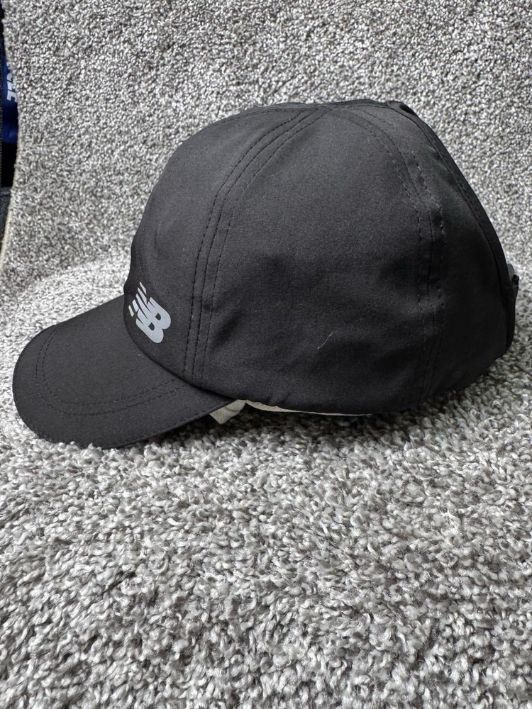 New Balance Hat Cap Strapback Womens One SIze Black Pony Performance Hat
