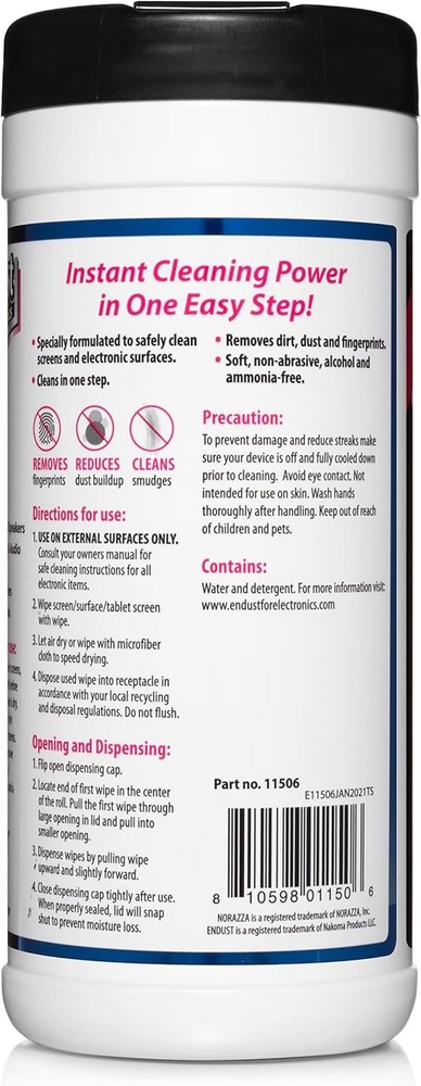 70 Pack Electronics Screen & Surface Cleaning Wipes – LCD & Plasma Safe