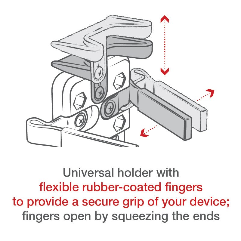 RAP-B-138-UN4 RAM Finger-Grip Composite Universal Mount wit...