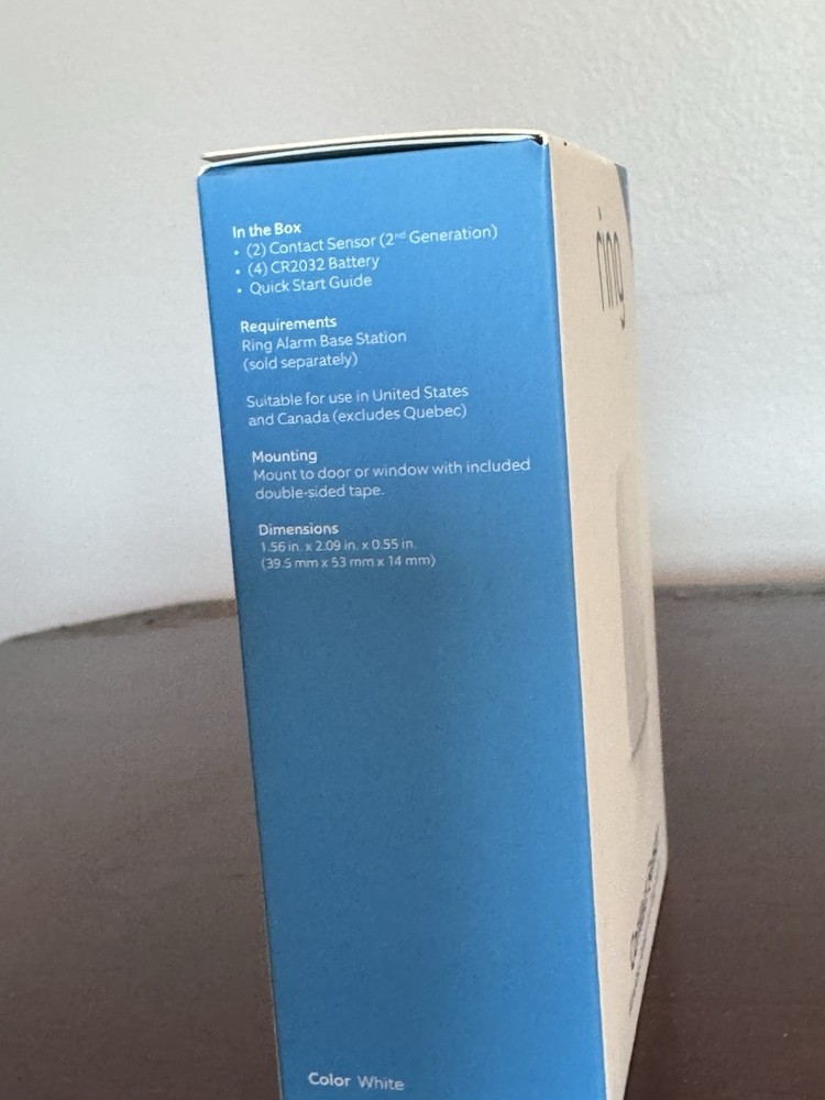 NEW Ring Alarm Wireless Contact Sensor 2 pack, sealed, new in box
