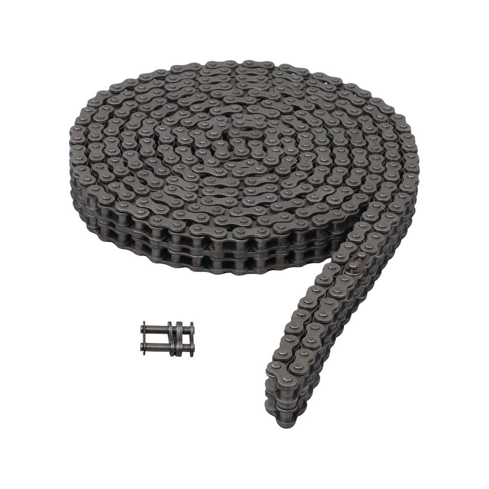 10 FT #35-2 Double Strand Roller Chain Set Includes 2 Connecting Links