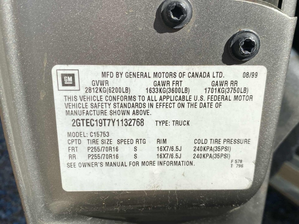 2000 GMC Sierra 1500 Tail Light Tail Lamp Circuit Board Control Module OEM