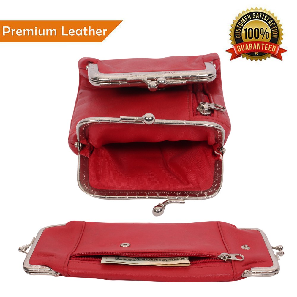 Genuine Leather Cigarette and Lighter Case with Twist Clasp