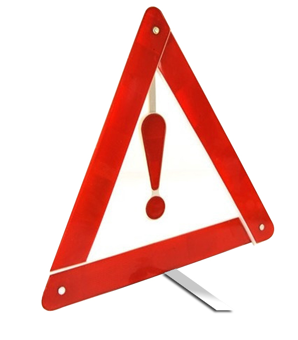 FOLDABLE PORTABLE EMERGENCY WARNING HAZARD BREAKDOWN REFLECTING TRIANGLES SIGN