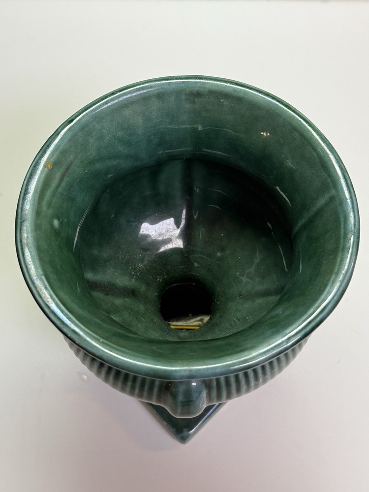 USA 7" Green Pottery Planter, #434