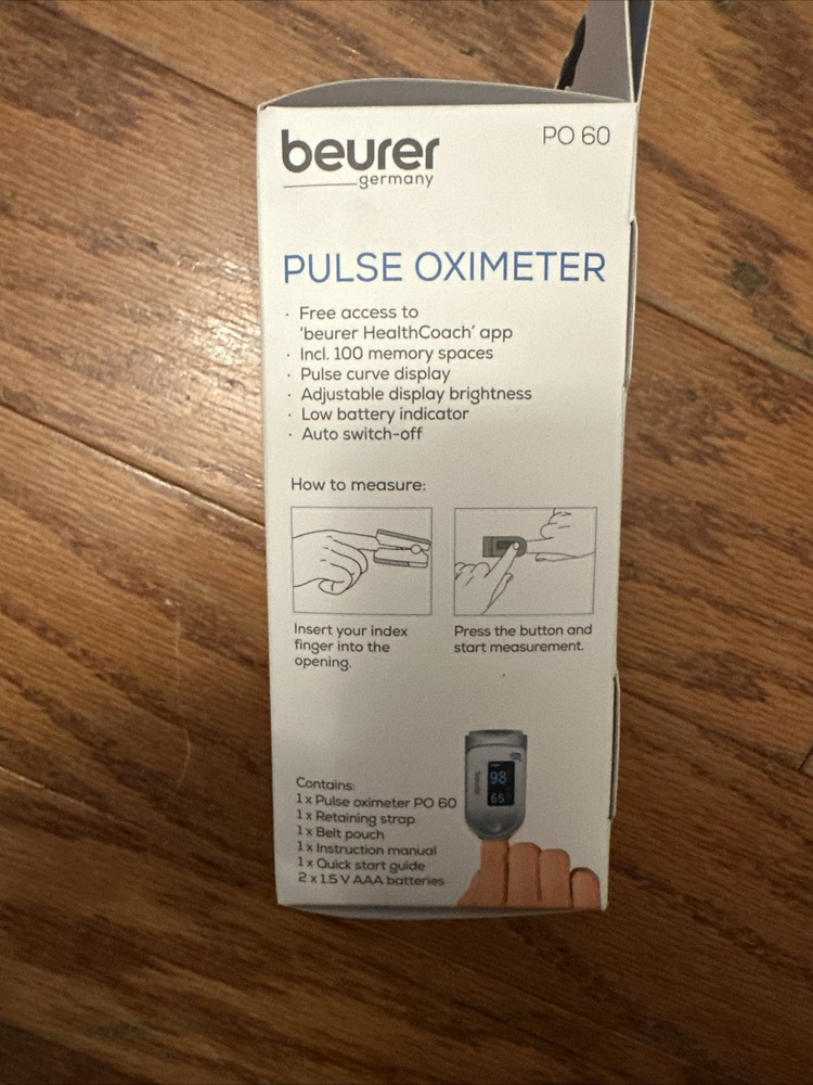 Beurer PO60 Bluetooth Pulse Oximeter