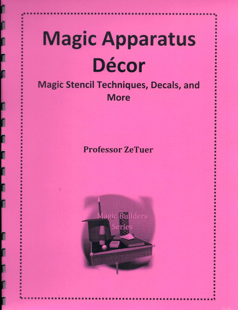 Magic Apparatus Decor Book-Stencil Techniques & Decals-Magic Builder's Series
