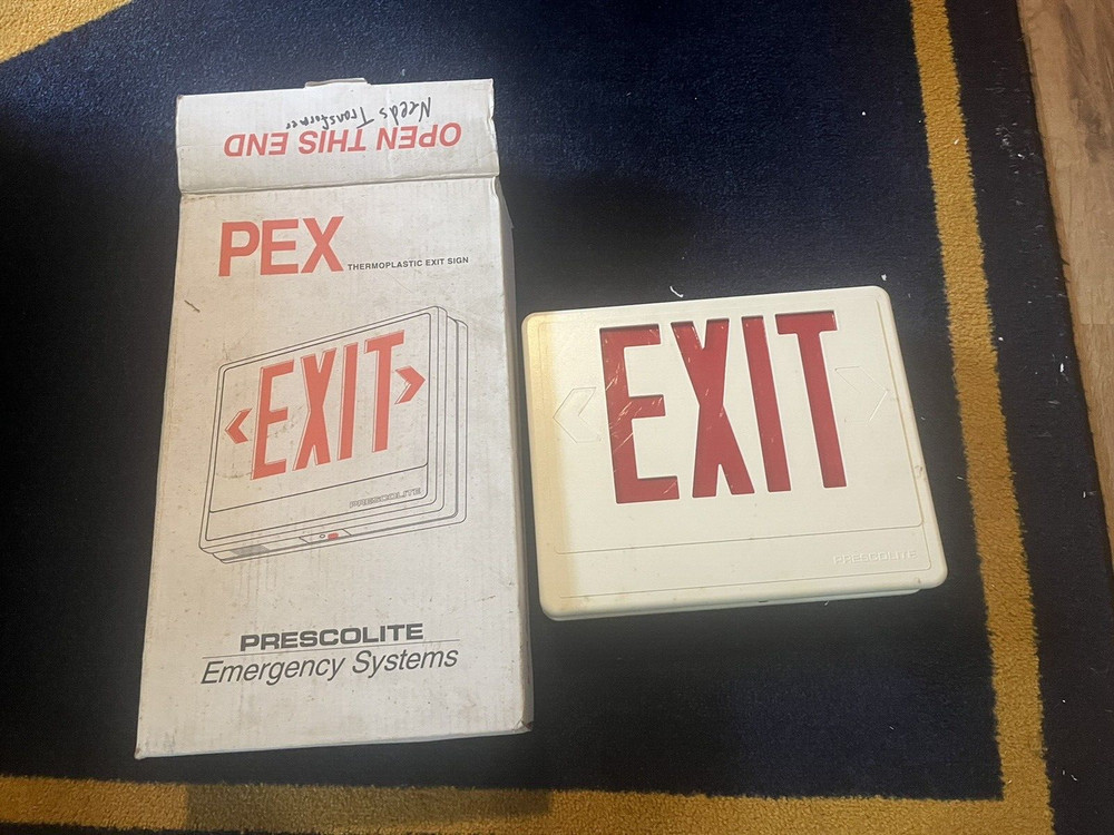 Pex Exit sign