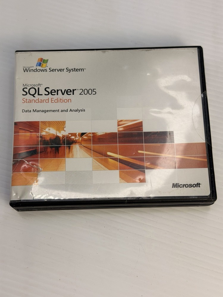 Microsoft SQL Server 2005 Standard Edition CD w/ Case Product Key