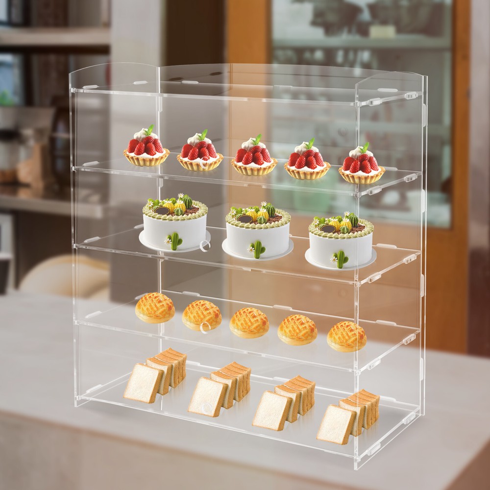 Acrylic Display Case Bakery Pastry Display Case Retail Display Counter Cases