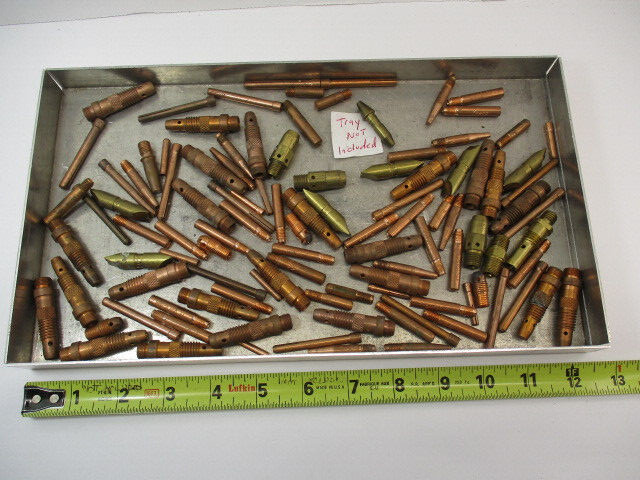 (100) +/- Tweco Weldcraft Magum Tips Diffusers Mig Tig Torch Tip Copper LNOS