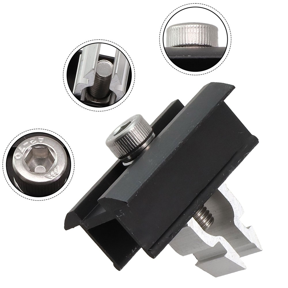 Solar Panel Rail Bracket Roof Mounting Fixing PV Middle Clamp Kit
